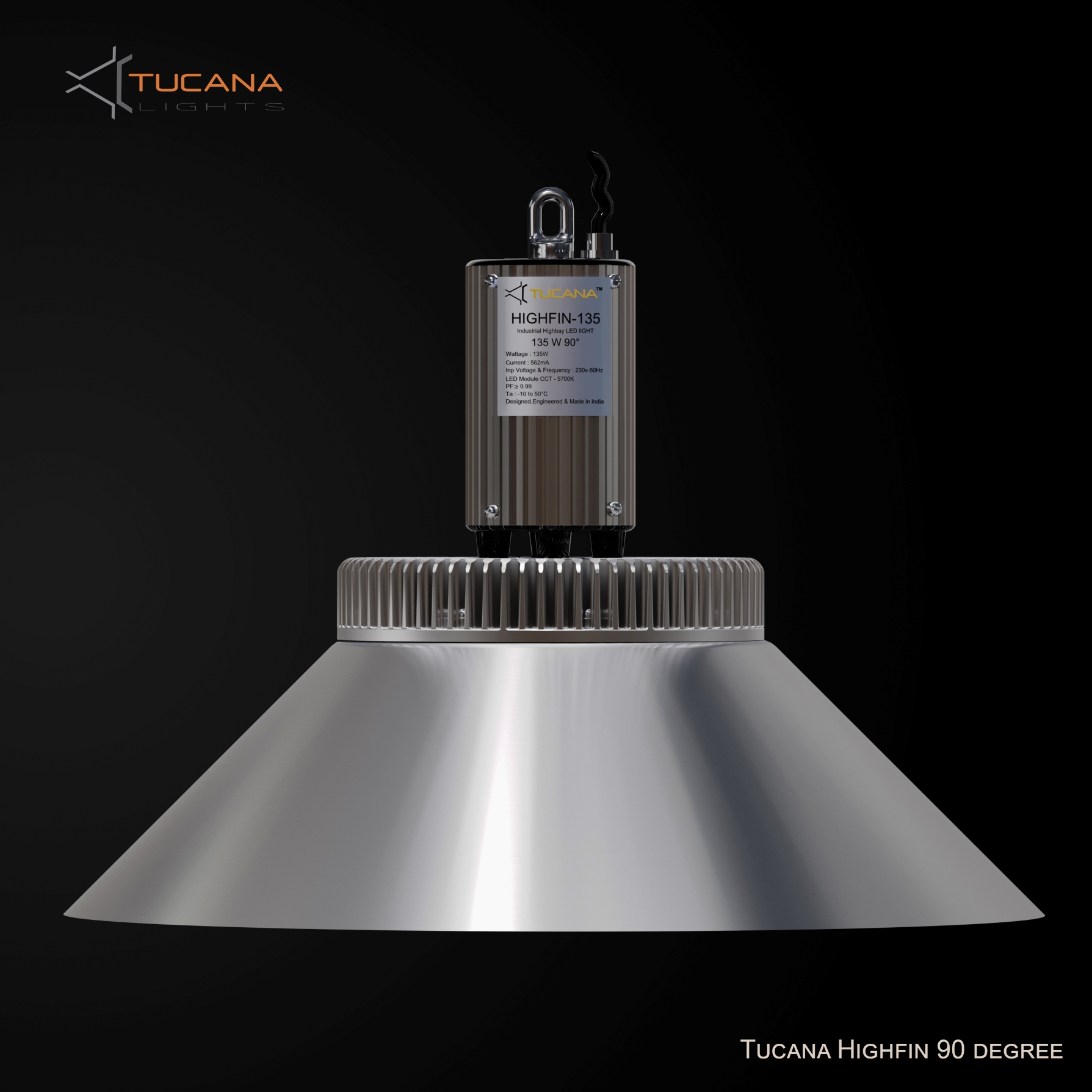 Highfin High power Industrial lights 90 degree